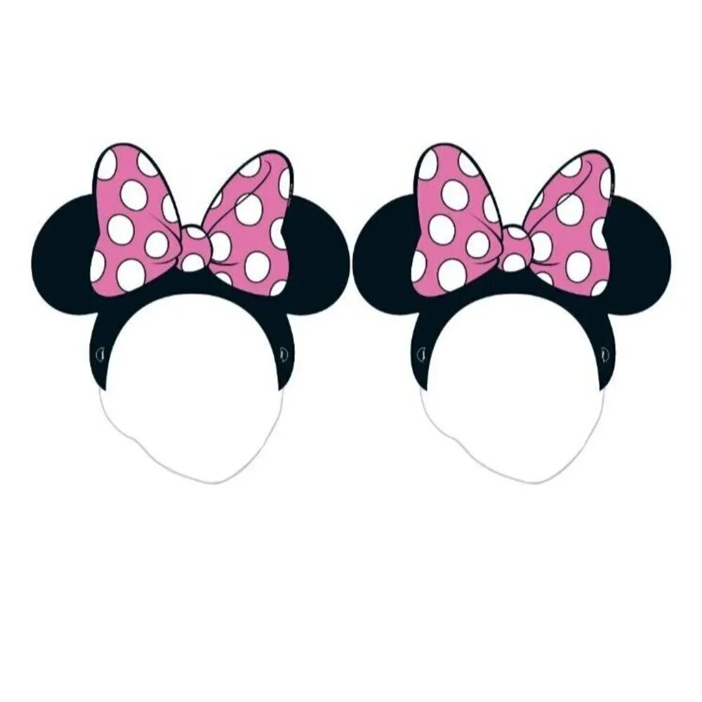 DISNEY MINNIE MOUSE PHOTO BOOTH KIT: 1-BACKDROP/ 4-WEARABLES/ 5-PROPS
